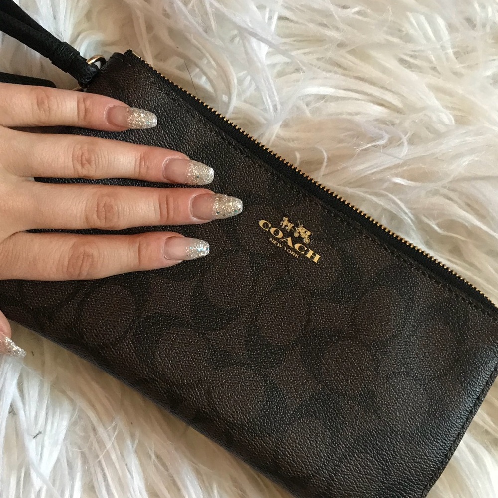 brown coach mini bag
